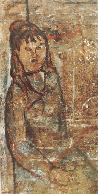 Amedeo Modigliani Femme assise tenant un verre (mk39)